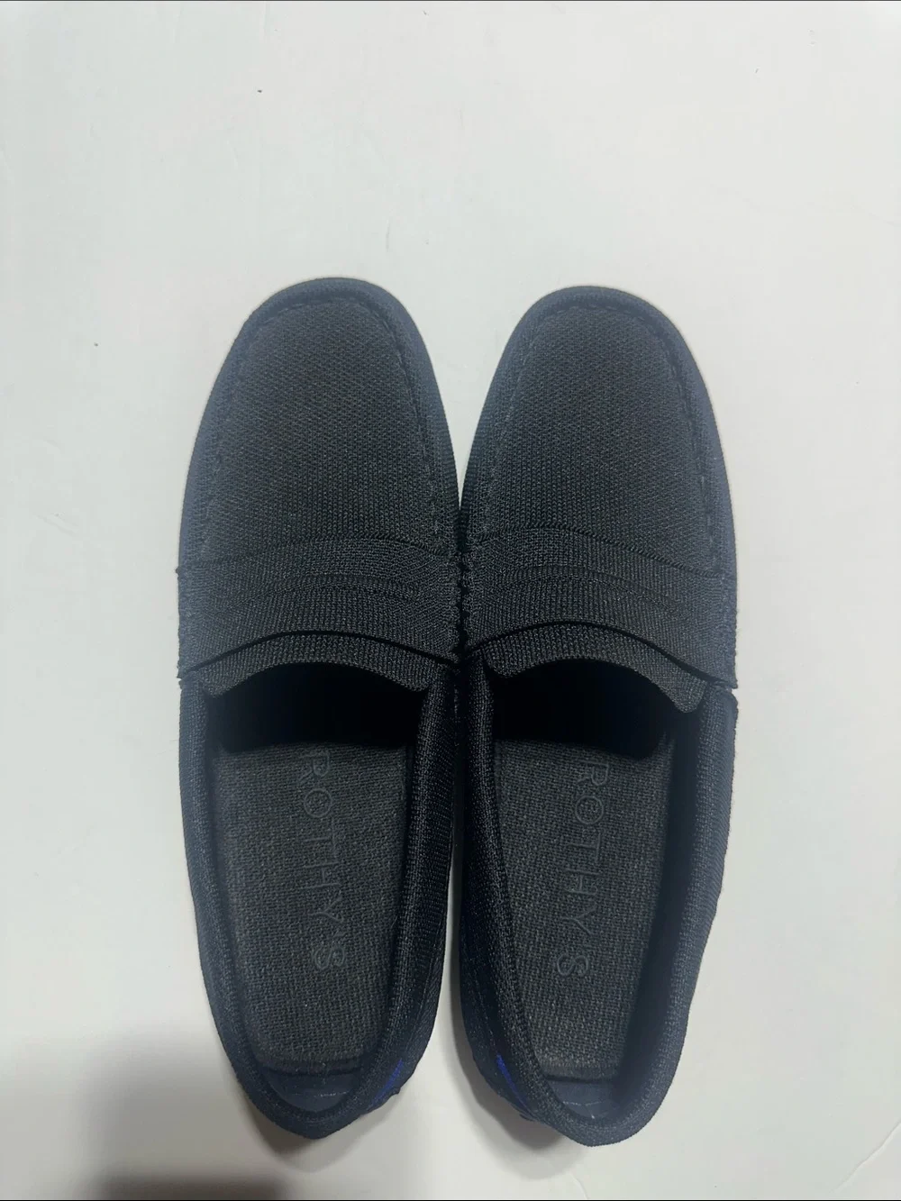 Rothy’s Men's Slip-On Casual Loafers - Black with grippy bottoms comfortable 8.5